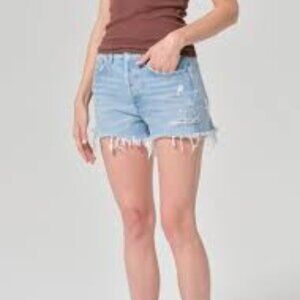 Agolde Parker Vintage Cut Off Short size 27 Destroyed Beachy